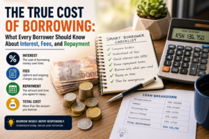 what it cost you when you borrow money.